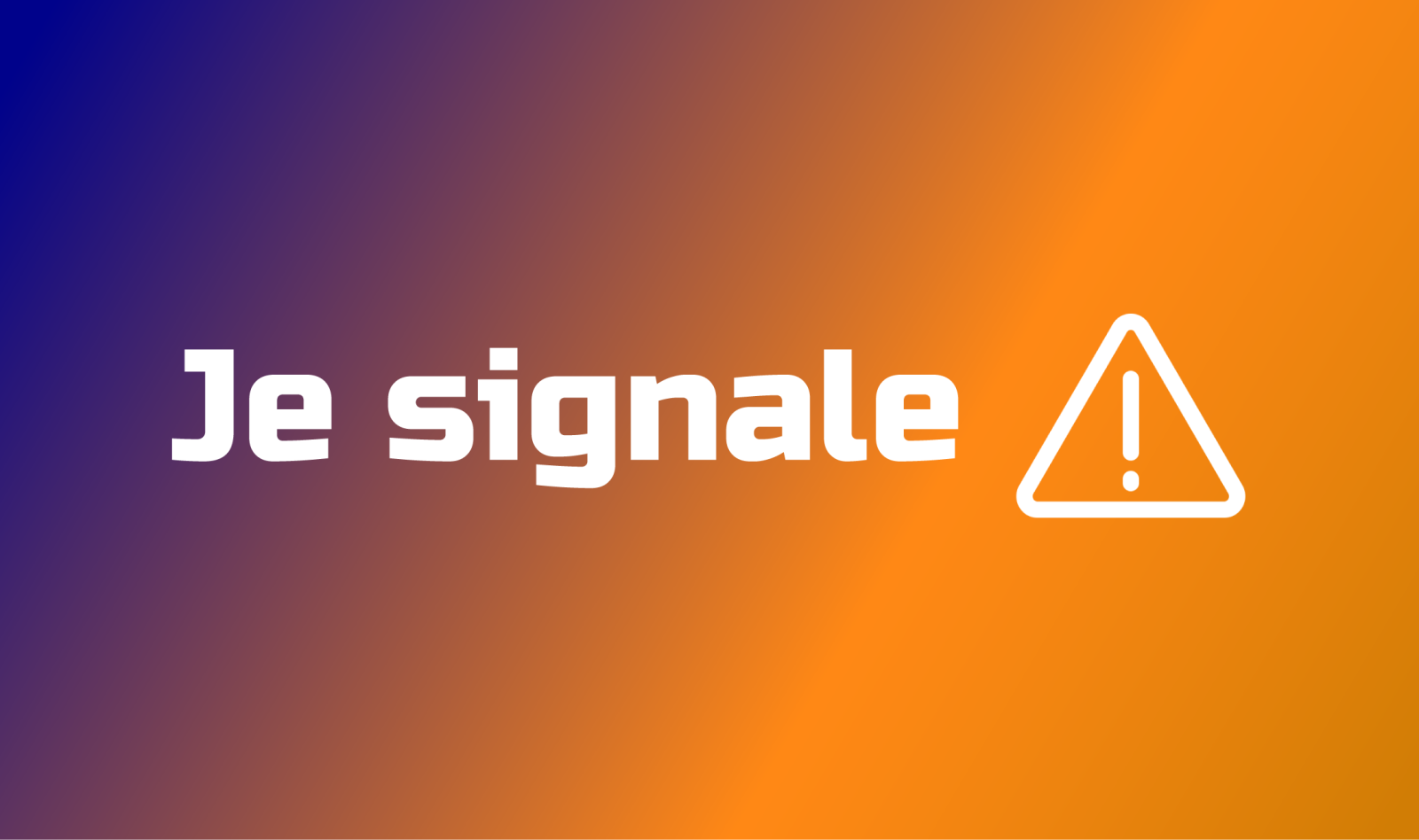 Signalement d'incivilités, de comportements inappropriés